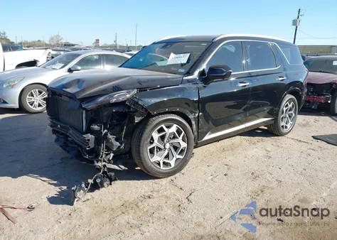 2022 Hyundai Palisade Calligraphy z USA, uszkodzony, nr VIN KM8R74HE6NU351467